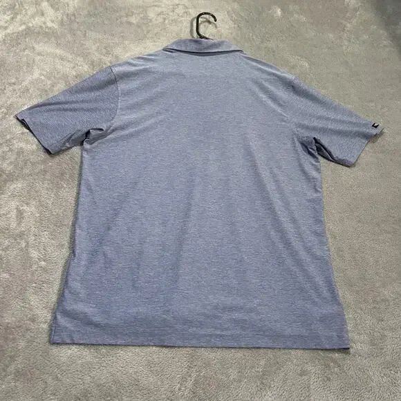 Straight Down Polo Shirt Mens Medium Blue Performance Golf Forest Hill Field - Picture 5 of 6